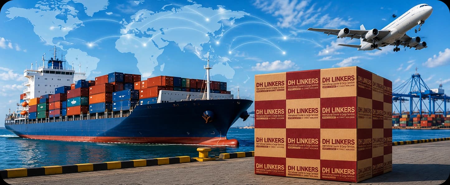 Project Handling & Import via Courier Sea container delivery was the first shipping method.